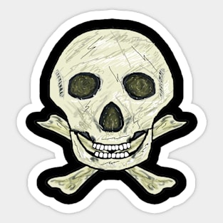 Skull and Crossbones Sticker